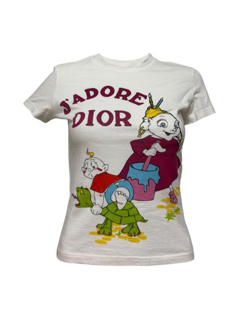 Dior CHRISTIAN DIOR Spring Summer 2002 Cartoon "J'ADORE DIOR" T-Shirt
