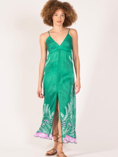 Poupette St Barth Long Dress Denise - Green Oolong
