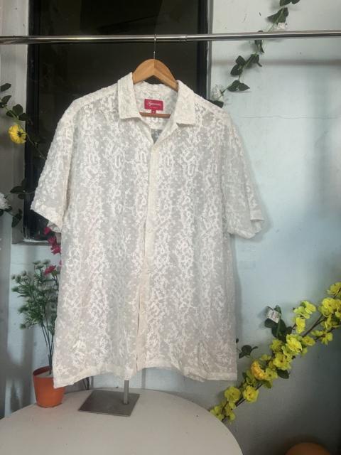 Supreme Supreme Chainstitch Chiffon s/s white Size XL