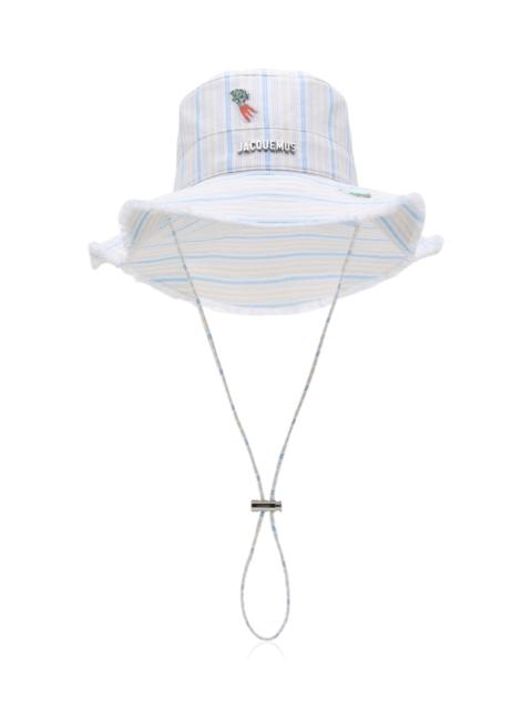 JACQUEMUS The Artichaut Bob Striped Jacquard Cotton Hat multi