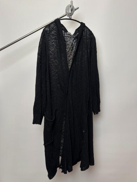 Yohji Yamamoto Yohji Yamamoto 23SS cape-style V-neck diagonal button knit sweater