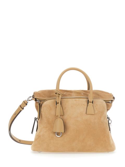 Maison Margiela Maison Margiela Women '5Ac Soft' Beige Crossbody Bag With Adjustable And Removable Shoulder Strap An