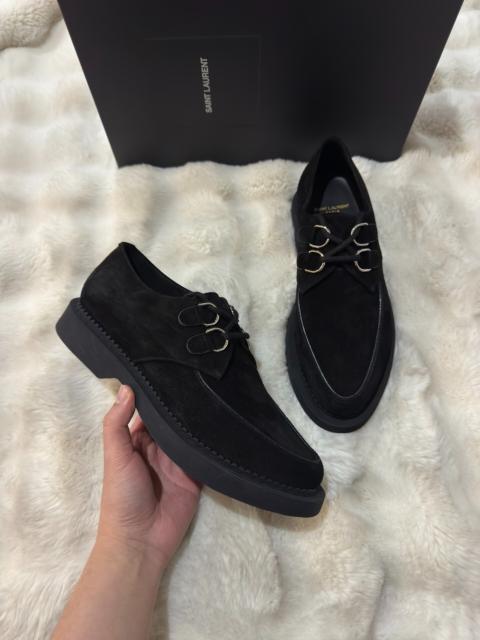 SAINT LAURENT Brand-new Saint Laurent (SLP) men's loafers—as featured in the campaign.