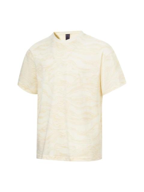 Li-Ning Li-Ning x Jackie Chan Kung Fu All-Over Print T-shirt 'Creamy White' AHST065-4