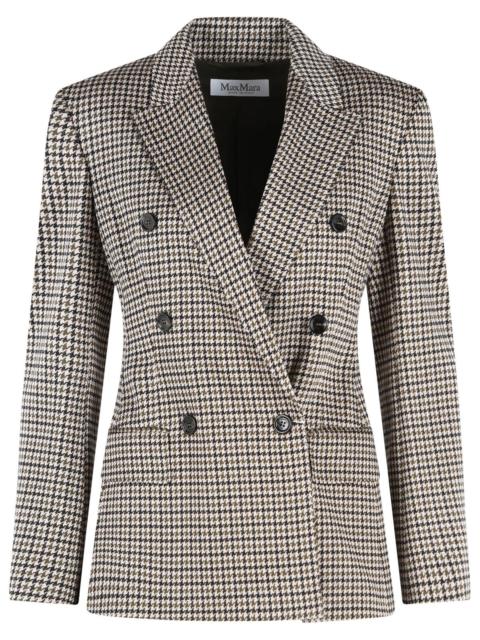 Max Mara Max Mara 'Eccelso' Blazer In Viscose And Black Virgin Wool Women