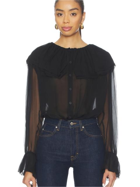 FRAME Tiered Statement Blouse
