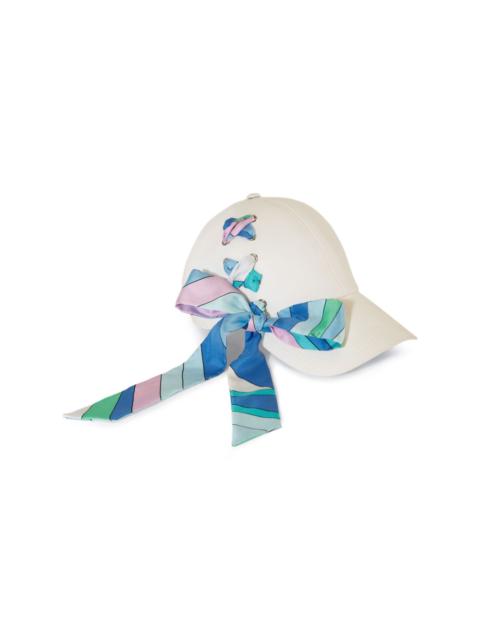 Iride-Print cotton cap