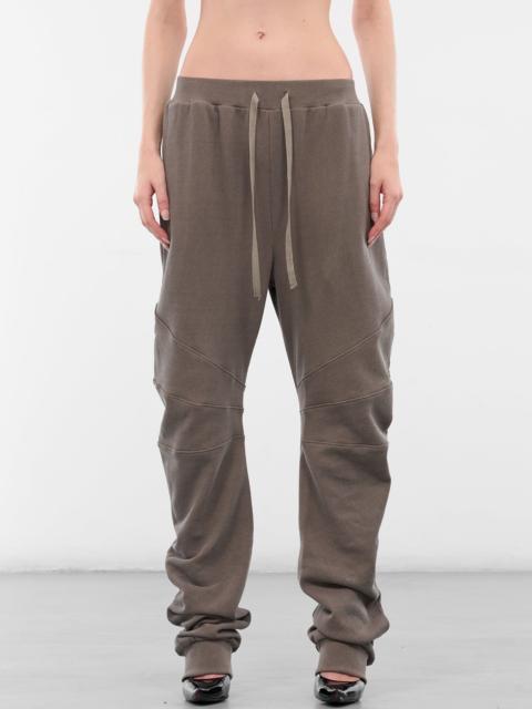 ELENA VELEZ Beige Relaxed Paneled Circular Sweatpants