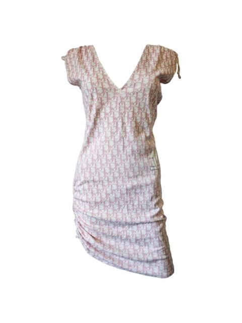 Dior Women's White and Pink Dress
