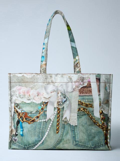 Acne Studios Logo Print Tote Bag