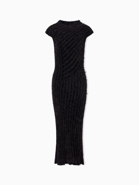 GIORGIO ARMANI VISCOSE KNIT MIDI DRESS