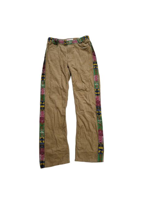 Other Designers Issey Miyake - Rare Ne-net Side tape Multicolor Corduroy Pants