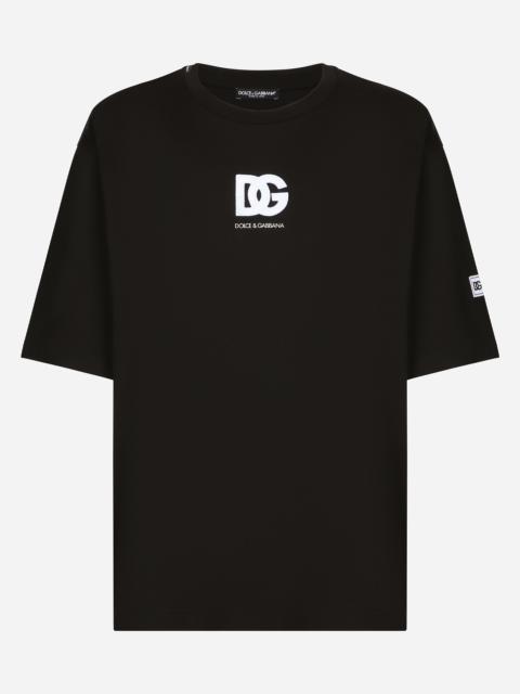Dolce & Gabbana Short-sleeved T-shirt with DG logo patch