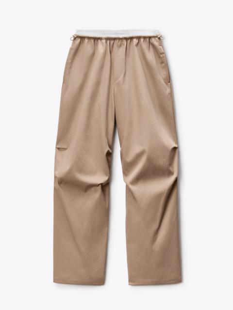 Alexander Wang mid-rise track pant in cotton twill