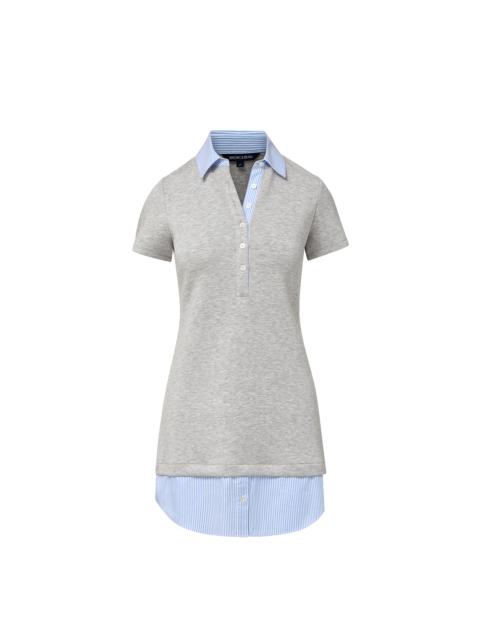 VERONICA BEARD KENWOOD MIXED-MEDIA MINI DRESS