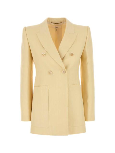 Chloé Cream Hemp Blend Blazer