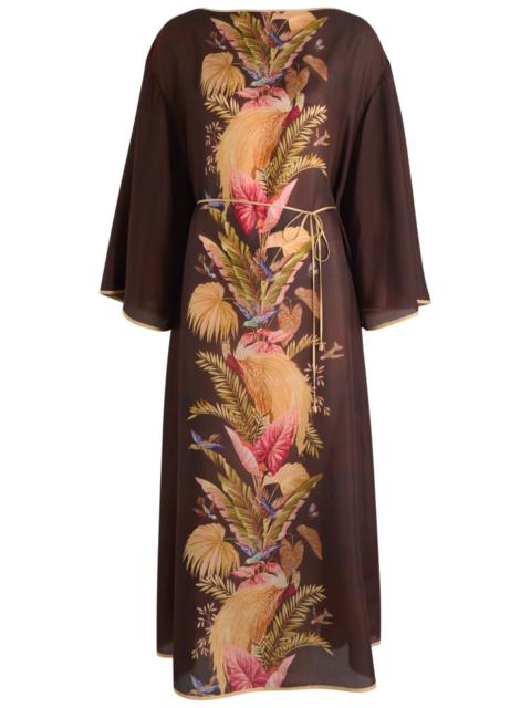 Zimmermann Ascension Tunic Printed Silk Midi Dress