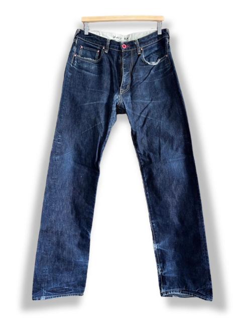Distressed Redline Selvedge Indigo Cune Made In Japan Denim