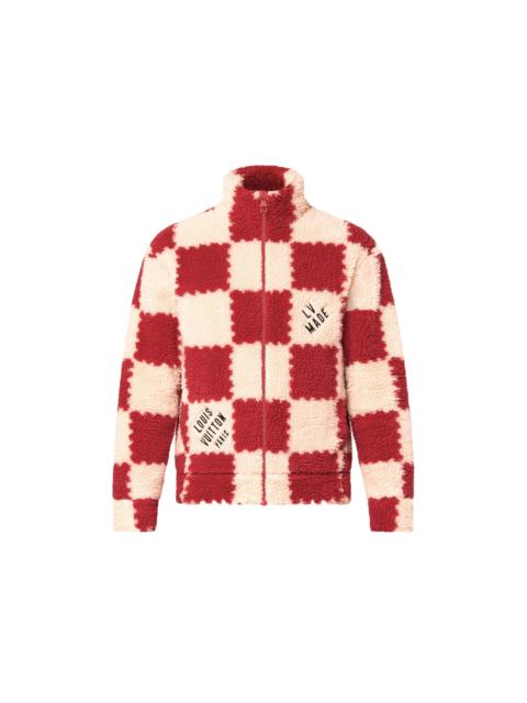 Louis Vuitton Louis Vuitton x Nigo Jacquard Damier Fleece Blouson Garnet Red