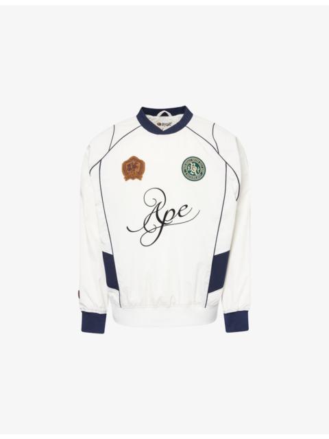 A BATHING APE® BAPE Multi Logo Relaxed-Fit Woven Sweatshirt