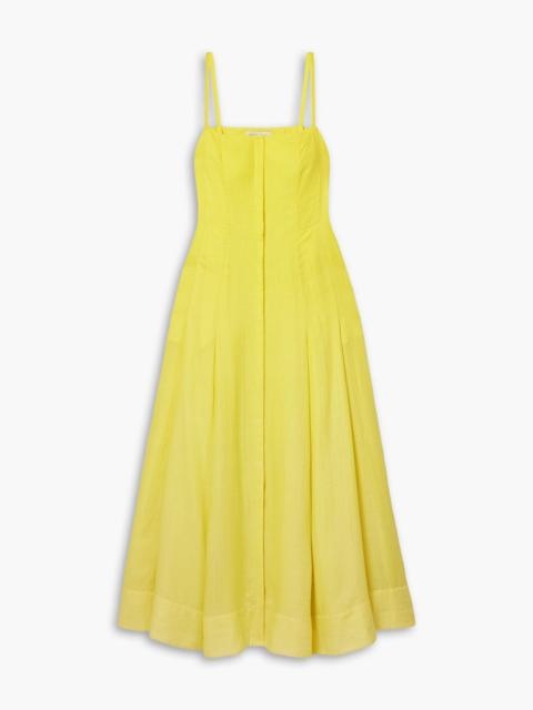 GABRIELA HEARST Magritte herringbone cashmere and silk-blend maxi dress