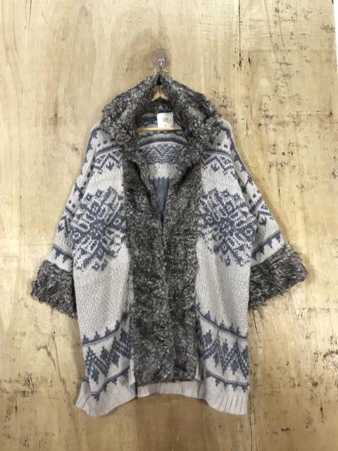 Other Designers Zara - Zara Fleece Navajo Pattern Knit Cardigan Vintage