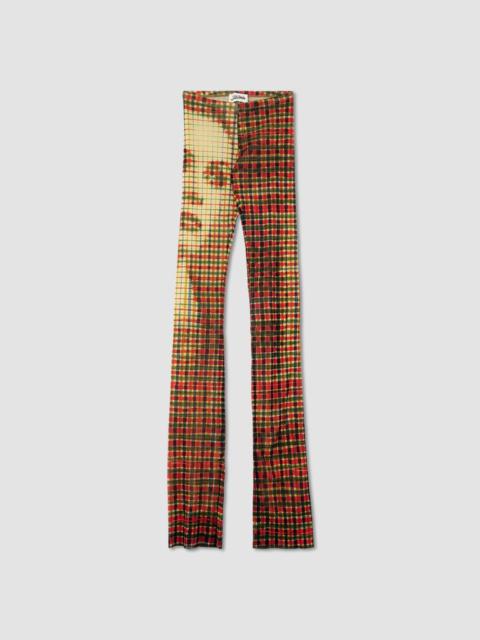 Jean Paul Gaultier Tartan Face Print Mesh Pants