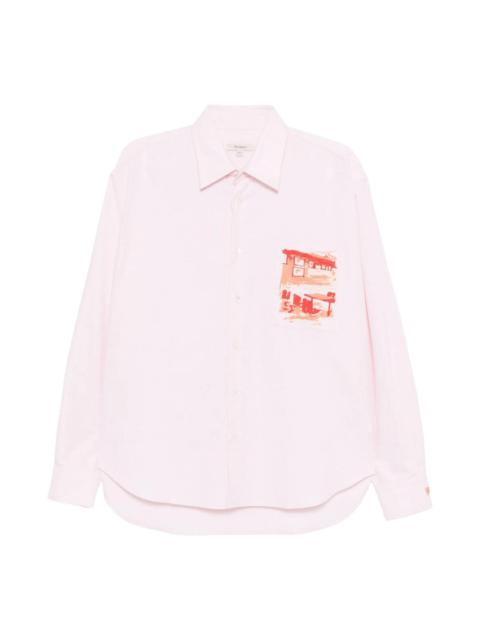 JW Anderson Cafe Scene Embroidery Shirt