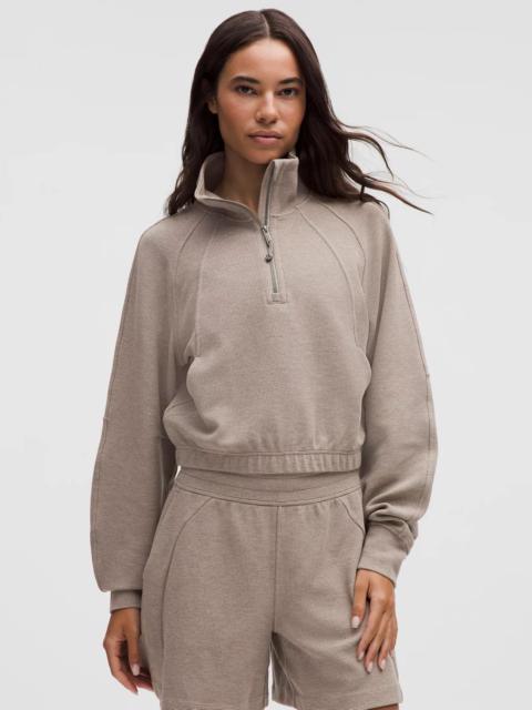 lululemon Scuba Cropped Funnel-Neck Half Zip *Waffle