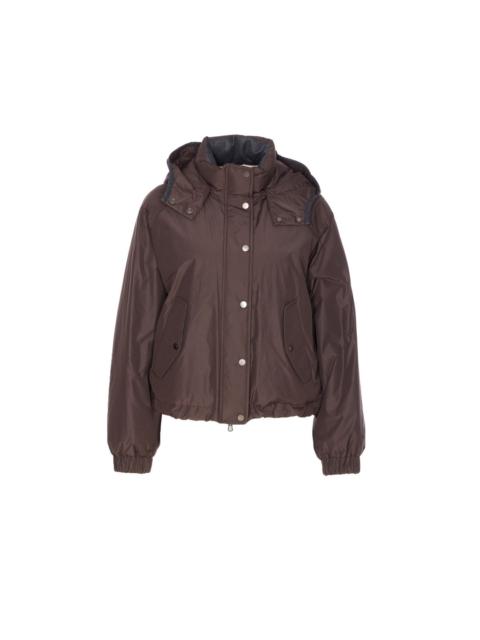 Brunello Cucinelli Brunello Cucinelli Women Crop Down Jacket With Shiny Zipper Pull
