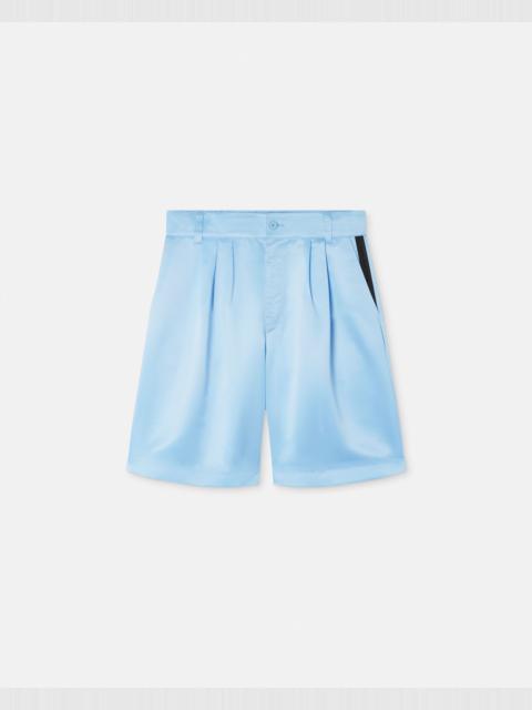 VERSACE JEANS COUTURE Printed Viscose Bermuda Shorts