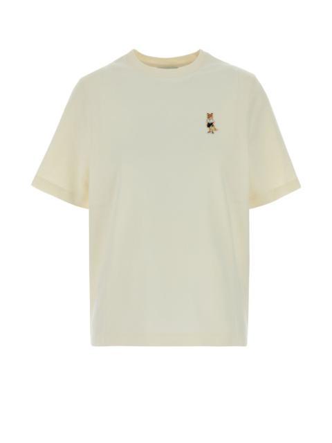 Maison Kitsuné Ivory cotton t-shirt