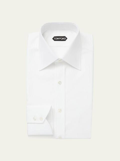 TOM FORD Men's Classic-Collar Poplin Dress Shirt
