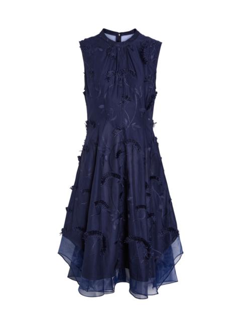 3.1 Phillip Lim 3.1 Phillip Lim Floral-embroidered Fringed Cotton Midi Dress