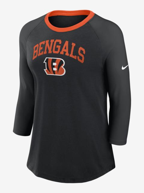 Nike Cincinnati Bengals Women's Nike NFL 3/4-Sleeve T-Shirt