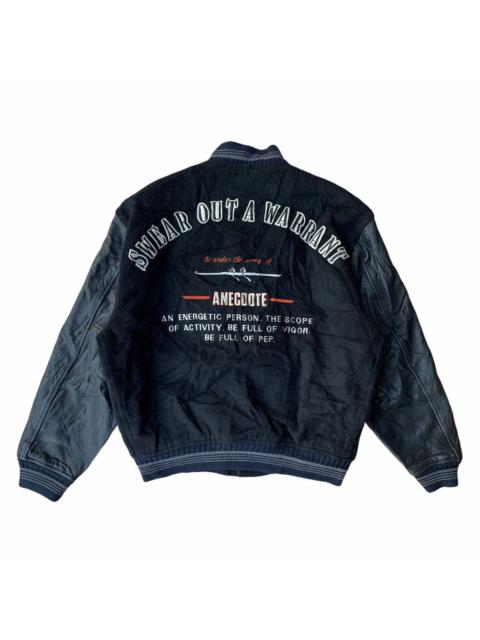 Other Designers Vintage - Japanese Brand Wool Leather Varsity Jacket