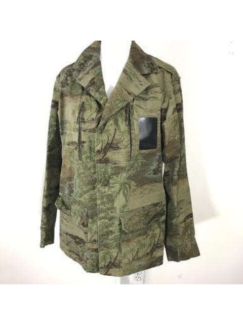 A.P.C. Tropical Print Camouflage Parka Jacket