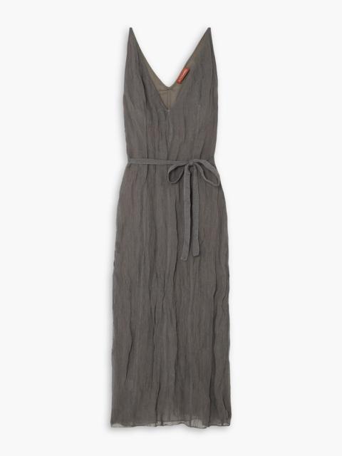 Altuzarra Cheryl metallic cotton-blend gauze midi dress