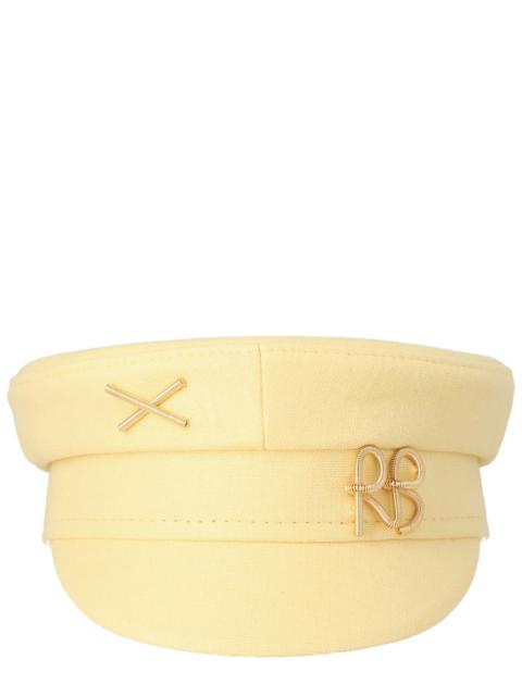RUSLAN BAGINSKIY LINEN "BAKER BOY" HAT