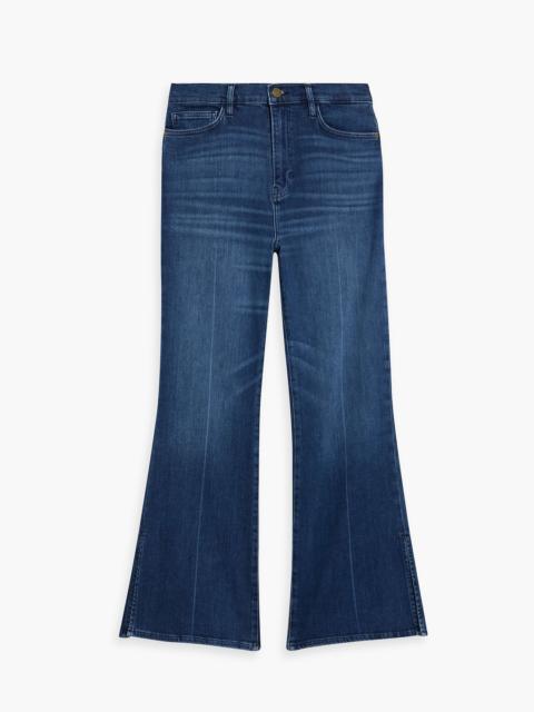FRAME Le Easy Flare high-rise flared jeans