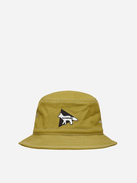 and Wander Maison Kitsuné Nylon Hat Green