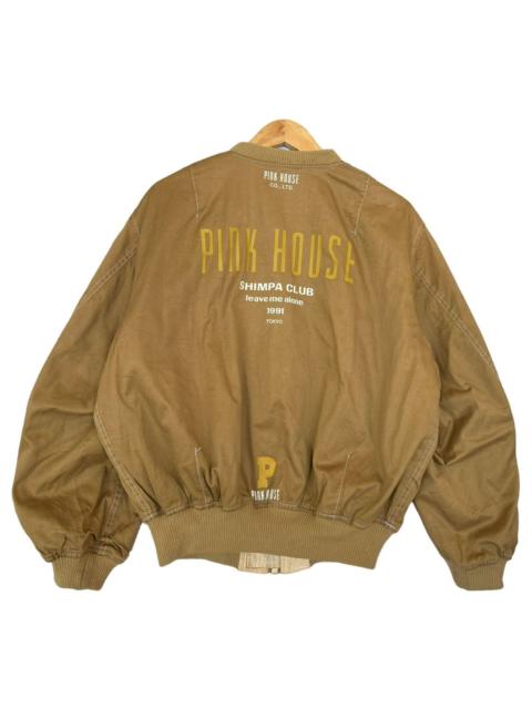 Other Designers Pink House Japan Brown Varsity Big Logo Multipocket Jacket