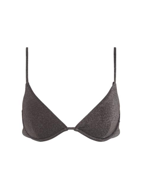 onia Liana Cupped Bikini Top brown