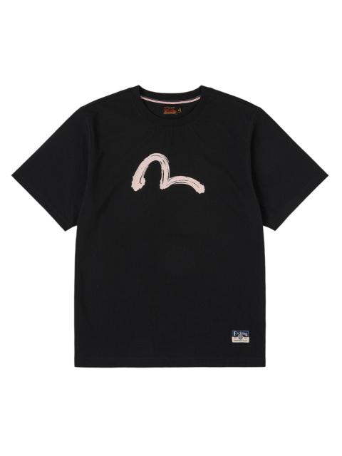 EVISU Hand-Brushed Seagull Print T-Shirt