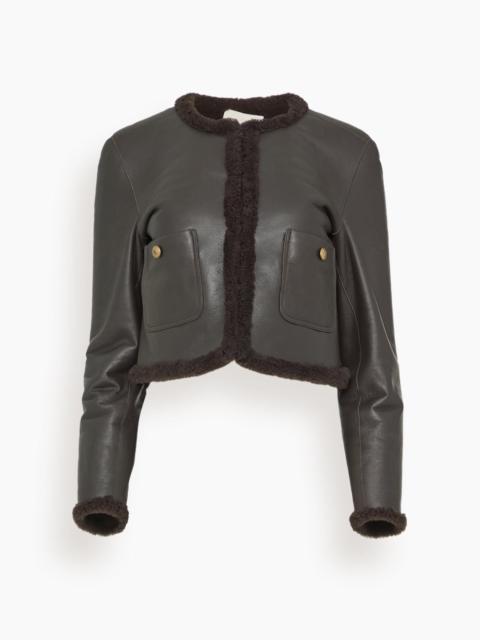 DOROTHEE SCHUMACHER Soft Touch Jacket in Black Chocolate
