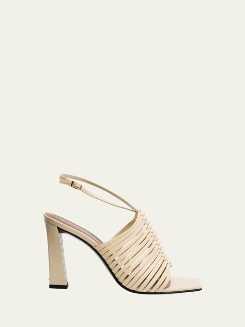 Giuseppe Zanotti Maya Strappy Leather Block-Heel Sandals