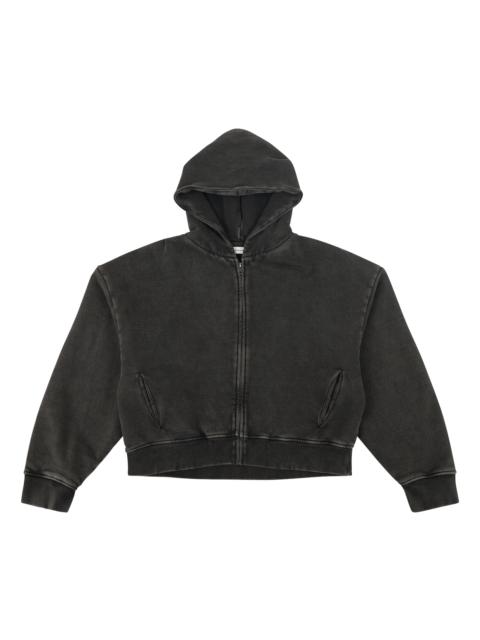 entire studios THERMAL HOOD WASHED BLACK
