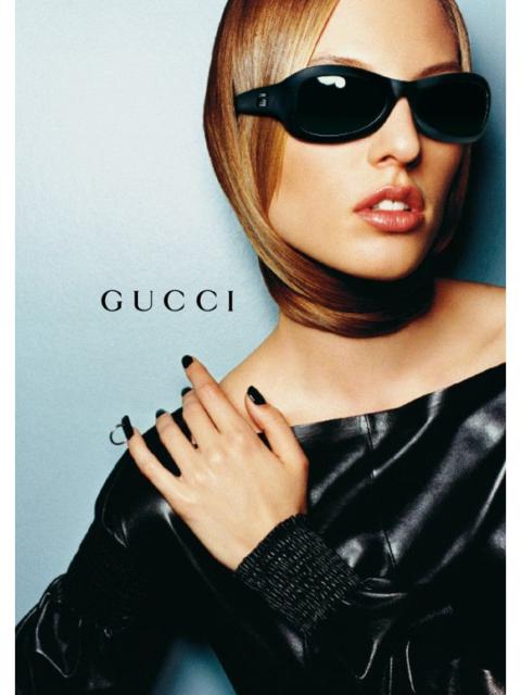 GUCCI Gucci by Tom Ford - FW99 Black Leather Ruched Top