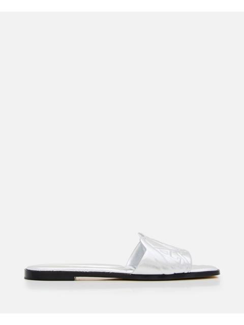 Alexander McQueen Alexander Mcqueen Women Flat Leather Slide Sandal
