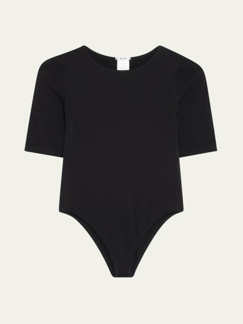 Wolford Bahamas Short-Sleeve Crewneck Bodysuit